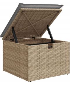 vidaXL 6-częściowy zestaw sof ogrodowych z poduszkami beżowy polirattan Dārza mēbeļu komplekti