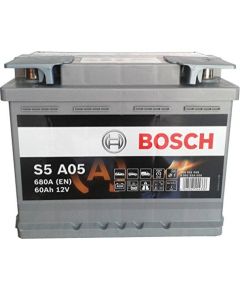 BOSCH S5A05 60Ah 680A (EN) 242x175x190 12V