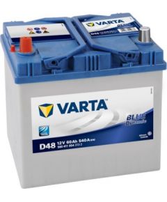 Varta D48 Blue 60Ah 540A (EN) 232x173x225 12V Akumulators