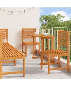 vidaXL Zestaw do jedzenia ogrodowego 6-częściowy z litego drewna akacjowego Dārza mēbeļu komplekti