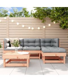 vidaXL 5-częściowy zestaw mebli ogrodowych, lite drewno daglezjowe Dārza mēbeļu komplekti