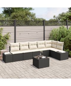 vidaXL 6-częściowy zestaw kanap ogrodowych z poduszkami w kolorze brązowym z polirattanu Dārza mēbeļu komplekti