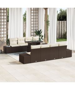 vidaXL Zestaw Sofy Ogrodowej Zestaw 7 Brązowy Żywica Rattanowa Dārza mēbeļu komplekti