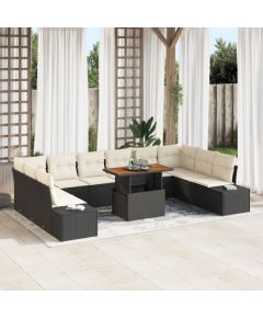 vidaXL Zestaw Kanap Ogrodowych 11-elementowy Beżowy Aluminium Dārza mēbeļu komplekti