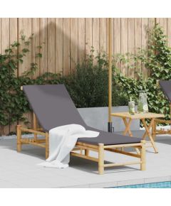 Vidaxl Leżak z poduszkami, 55x199x30 cm, bambus Шезлонги и пляжные стулья