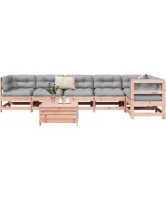 vidaXL 7-cz. zestaw wypoczynkowy do ogrodu, lite drewno daglezjowe Dārza mēbeļu komplekti