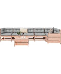 vidaXL 7-częściowy zestaw wypoczynkowy do ogrodu, lite drewno daglezjowe Dārza mēbeļu komplekti