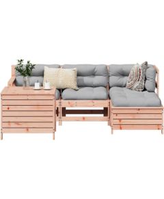 vidaXL 5-częściowy zestaw wypoczynkowy do ogrodu, lite drewno daglezjowe Dārza mēbeļu komplekti