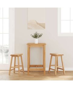 vidaXL Hokery barowe 2 szt. Naturalne drewno lite guma Кухонные стулья