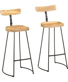 vidaXL Hokery barowe 2 szt. 49x43x103 cm Drewno lite Mango Кухонные стулья