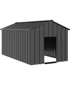 vidaXL Buda dla psa z dachem, 114x202x101 cm, stal galwanizowana Guļvieta mājdzīvniekiem