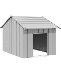 vidaXL Buda dla psa z dachem, 83x130x85 cm, stal galwanizowana Guļvieta mājdzīvniekiem