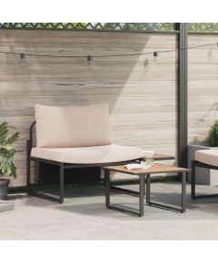 vidaXL Zestaw sofy ogrodowej Taupe Stal malowana proszkowo Dārza mēbeļu komplekti