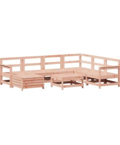 Vidaxl 8-cz. zestaw wypoczynkowy do ogrodu, lite drewno daglezjowe Dārza mēbeļu komplekti