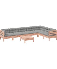 Vidaxl 8-cz. zestaw wypoczynkowy do ogrodu, z poduszkami, daglezja Dārza mēbeļu komplekti