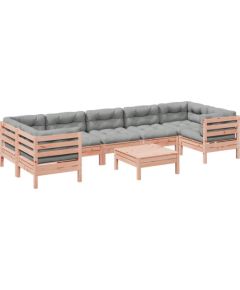 Vidaxl 8-cz. zestaw wypoczynkowy do ogrodu, z poduszkami, daglezja Dārza mēbeļu komplekti