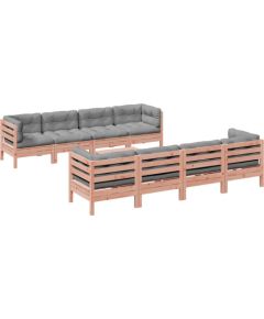 Vidaxl 9-cz. zestaw wypoczynkowy do ogrodu, z poduszkami, daglezja Dārza mēbeļu komplekti