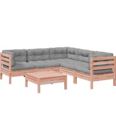 Vidaxl 6-cz. zestaw wypoczynkowy do ogrodu, z poduszkami, daglezja Dārza mēbeļu komplekti