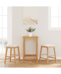 vidaXL Krzesła barowe z poduszkami 2 szt. lite drewno guma Virtuves krēsli