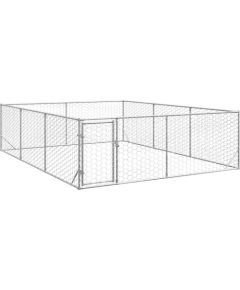 vidaXL Zewnętrzna buda dla psa z drzwiami 3x4x1 m ocynkowana stal Guļvieta mājdzīvniekiem