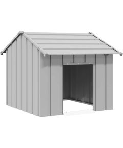 vidaXL vidaXL Buda dla psa z dachem, 85x107x81 cm, stal galwanizowana Guļvieta mājdzīvniekiem