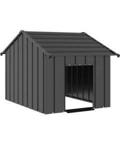 vidaXL vidaXL Buda dla psa z dachem, 83x130x85 cm, stal galwanizowana Guļvieta mājdzīvniekiem