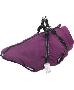 vidaXL vidaXL Płaszcz dla psa z szelkami, wodoodporny, fioletowy, 3XL Citas preces