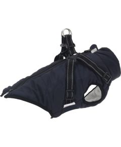 vidaXL vidaXL Płaszcz dla psa z szelkami, wodoodporny, granatowy, XL Citas preces