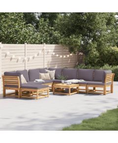 vidaXL 9-cz. zestaw wypoczynkowy do ogrodu, z poduszkami, akacja Dārza mēbeļu komplekti