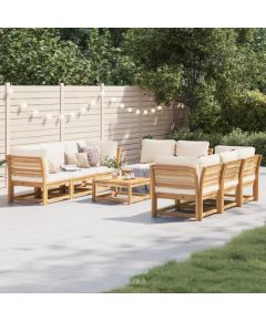 vidaXL 9-cz. zestaw wypoczynkowy do ogrodu, z poduszkami, akacja Dārza mēbeļu komplekti