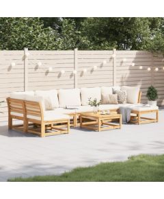vidaXL 8-cz. zestaw wypoczynkowy do ogrodu, z poduszkami, akacja Dārza mēbeļu komplekti