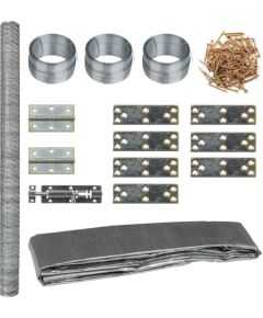 vidaXL vidaXL Kurnik, 268x100x190 cm, metalowy Citas preces