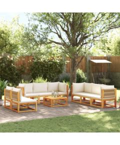 vidaXL vidaXL 9-cz. zestaw wypoczynkowy do ogrodu, z poduszkami, akacjowy Dārza mēbeļu komplekti