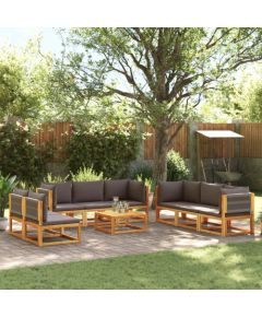vidaXL vidaXL 9-cz. zestaw wypoczynkowy do ogrodu, z poduszkami, akacjowy Dārza mēbeļu komplekti