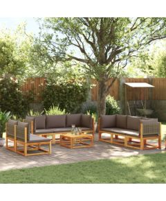 vidaXL vidaXL 9-cz. zestaw wypoczynkowy do ogrodu, z poduszkami, akacjowy Dārza mēbeļu komplekti