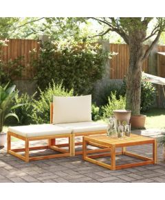 vidaXL vidaXL 3-cz. zestaw wypoczynkowy do ogrodu, z poduszkami, akacjowy Dārza mēbeļu komplekti