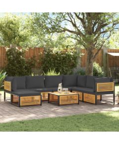 vidaXL vidaXL 8-cz. zestaw wypoczynkowy do ogrodu, z poduszkami, akacjowy Dārza mēbeļu komplekti