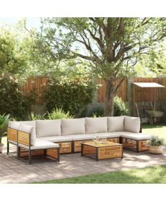 vidaXL vidaXL 8-cz. zestaw wypoczynkowy do ogrodu, z poduszkami, akacjowy Dārza mēbeļu komplekti