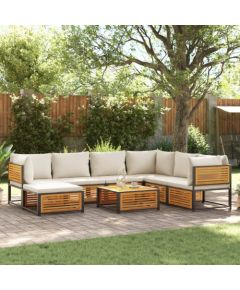 vidaXL vidaXL 8-cz. zestaw wypoczynkowy do ogrodu, z poduszkami, akacjowy Dārza mēbeļu komplekti