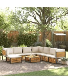 vidaXL vidaXL 9-cz. zestaw wypoczynkowy do ogrodu, z poduszkami, akacjowy Dārza mēbeļu komplekti