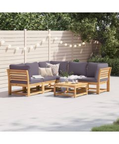 vidaXL vidaXL 6-cz. zestaw wypoczynkowy do ogrodu, z poduszkami, akacja Dārza mēbeļu komplekti