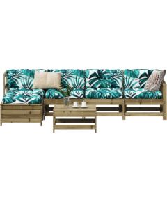 vidaXL vidaXL 6-cz. zestaw wypoczynkowy do ogrodu, impregnowana sosna Dārza mēbeļu komplekti