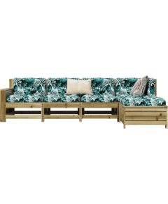 vidaXL vidaXL 5-cz. zestaw mebli ogrodowych, impregnowane drewno sosnowe Dārza mēbeļu komplekti