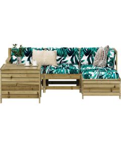 vidaXL vidaXL 5-cz. zestaw mebli ogrodowych, impregnowane drewno sosnowe Dārza mēbeļu komplekti