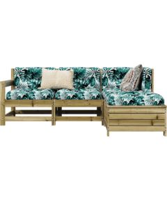 vidaXL vidaXL 4-cz. zestaw mebli ogrodowych, impregnowane drewno sosnowe Dārza mēbeļu komplekti