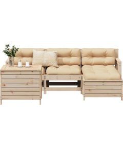 vidaXL vidaXL 5-cz. zestaw mebli do ogrodu, lite drewno sosnowe Dārza mēbeļu komplekti