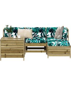 vidaXL vidaXL 5-cz. zestaw mebli ogrodowych, impregnowane drewno sosnowe Dārza mēbeļu komplekti