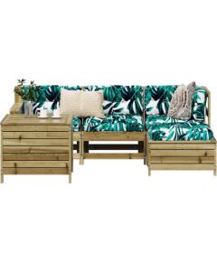 vidaXL vidaXL 5-cz. zestaw mebli ogrodowych, impregnowane drewno sosnowe Dārza mēbeļu komplekti