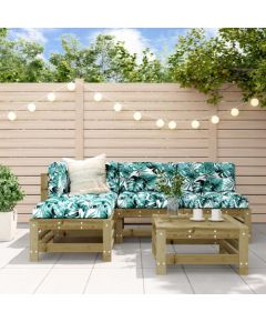 vidaXL vidaXL 5-cz. zestaw mebli ogrodowych, impregnowane drewno sosnowe Dārza mēbeļu komplekti