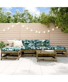 vidaXL vidaXL 6-cz. zestaw mebli ogrodowych, impregnowane drewno sosnowe Dārza mēbeļu komplekti